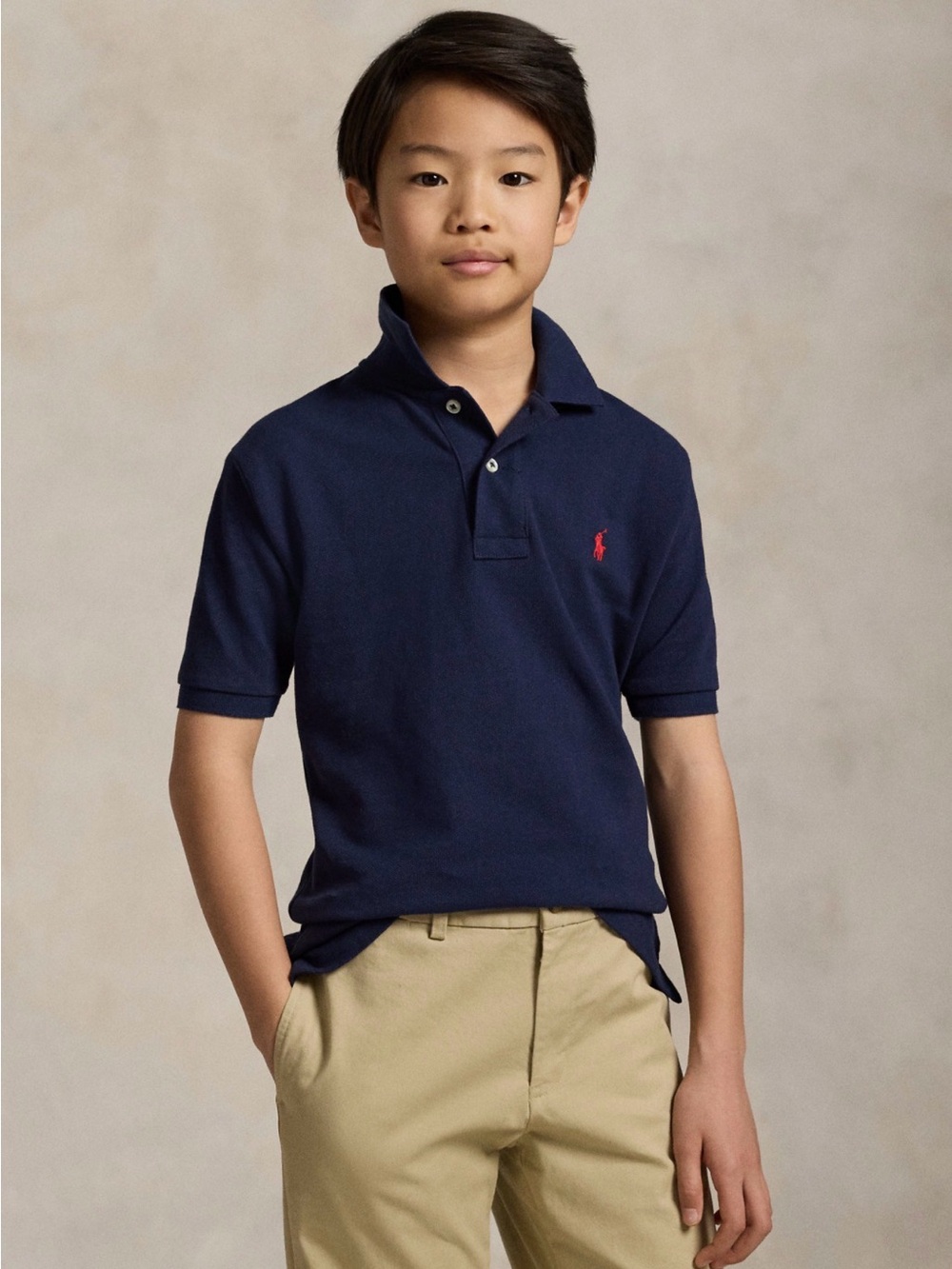 Polo Ralph Lauren Navy Polo with Red Pony Embroidery
